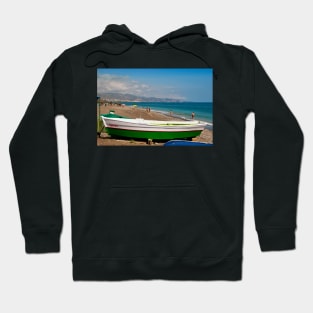 Fishing Boat Penoncillo Beach Torrox Costa Spain Hoodie